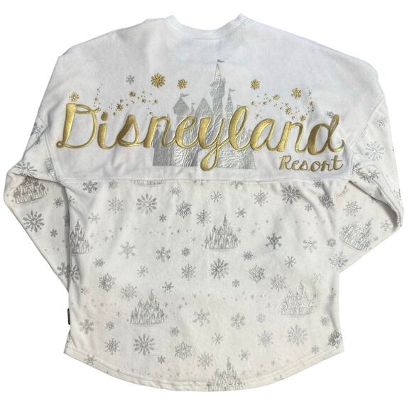 Disney Other - DisneyParks Disneyland Holiday Spirit Jersey Castle Terry 2020 White Unisex XS